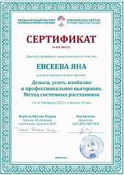 "Деньги, успех, изобилие и профессиональное выгорание. Метод системных расстановок"